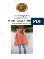 Wind Flower Poncho: Free Knitting Pattern