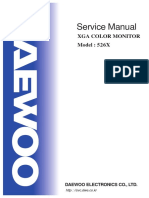 Service Manual: Xga Color Monitor Model: 526X