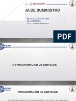 4.3 Programacion de Servicios.