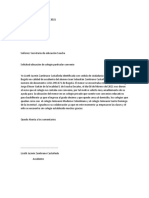 Carta Secretaria de Educacion