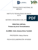 Primera Ley de La Termodinámica PRACTICA