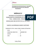 Informe Diagnóstico para La Obtención Del Diploma en Gestión Escolar