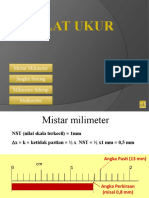 Alat Ukur: Mistar Milimeter Jangka Sorong Milimeter Sekrup Multimeter