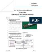 10Gb/s SFP+ Optical Transceiver Module TR-PX15E-N00 10GBASE-ER/EW, Up To 40km SMF Transmission