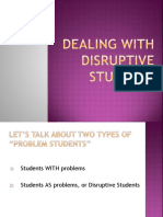 Dealing With Disruptive Learners