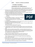 Tutorial Material Sampling Distribution and Confident Interval