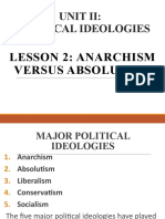 Unit 2 Lesson 2 Anarchism VS Absolutism