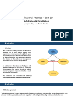 Professional Practice - Sem 10: Arbitration & Conciliation