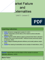 Unit 5 - Lesson 2 - Market Failure and Externalities