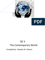 GE3 The Contemporary World: Compiled By: Roselyn M. Clemen