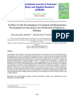 Toolbox For The Development of Cadastral