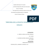 Ensayo de La Historia de La Policia Venezolana Sociopolitica