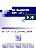 Redaccion Del Menu