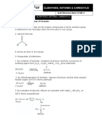 Formulae For: AL Dehydes, Ketones & Carboxylic