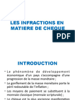 Les Infractions en Matière de Chèque