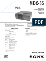 Service Manual: Minidisc Changer