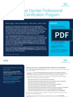 Cisco Certified Devnet Professional Training and Certification Program