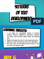 Week 1l1 Patterns of Text Development