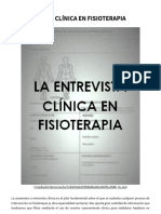 La Entrevista Clínica en Fisioterapia