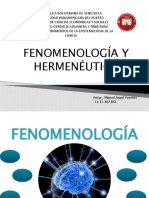 Fenomenología y Hermenéutica (Epistemología Científica)