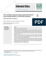 The Correlation Between Sleep Quality and Levels of Stress Among Students in Universitas Indonesia