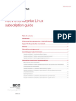 Red Hat Enterprise Linux Subscription Guide