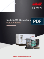 Model AC55 Generator Set: Cummins Series