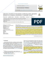 Lab Simulation of MPs Weathering& Its Adsorption Behaviour in Aq Env.