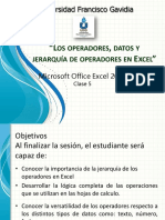 Operadores Datos Jerarquia