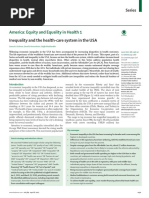 US Equity and Equality in Health