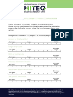 New Employee Orientation Evaluation Form: Rating Scheme: Not Helpful 1 Helpful 3 Extremely Helpful 6