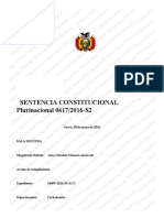 Sentencia Constitucional 0617-2016-S2