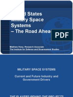 United States Military Space Systems - The Road Ahead