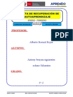 Carpeta de Recuperacion - Ciencias Sociales - Quinto Grado Sifuentes