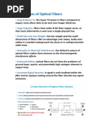 Advantages of Optical Fibers