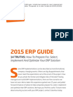 2015 Erp Guide: 14 Truths