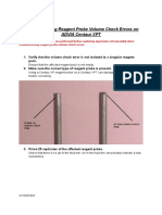 ADVIA Centaur XPT Volume Check Guide