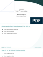 Module 3 - List Processing