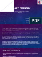 Space Biology: Presented By: Anwesha Sinha 1RV16BT008 Saketh Vishnu B O 1RV16BT039