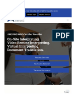 On-Site Interpreting. Video Remote Interpreting. Virtual Interpreting. Document Translation