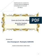 Cours Droit Des Affaires S5-2021