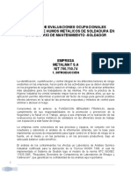 Informe Muestreo Ambiental E1