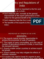 Trade Policy and Regulations of India