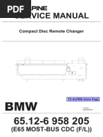 Service Manual: (E65 MOST-BUS CDC (F/L) )