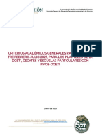 C) Criterios Académicos CETis, CBTis, CECyTEs y RVOE R5