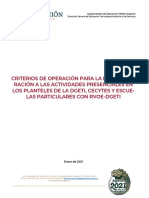 B) Criterios de Operación CETis, CBTis, CECyTEs y RVOES R5