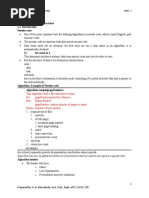 Unit - I Introduction To Data Structures Pseudo Code