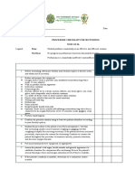 Procedure Checklist For Suctioning NCM 112 SL Done Not Done