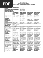 Academic Calendar 2020-2021