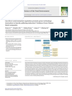 Can Direct Environmental Regulation Promote Green Technolo - 2020 - Science of T